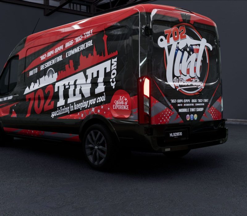 702 tint car wrapped company van